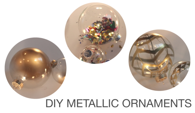 A Feteful Life: DIY Metallic Ornaments